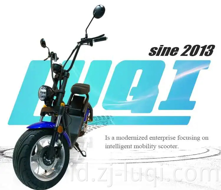 Mode Long Range Vespa EEC 60V 2000W Lithium Electric Motorcycle Scooter untuk Dewasa